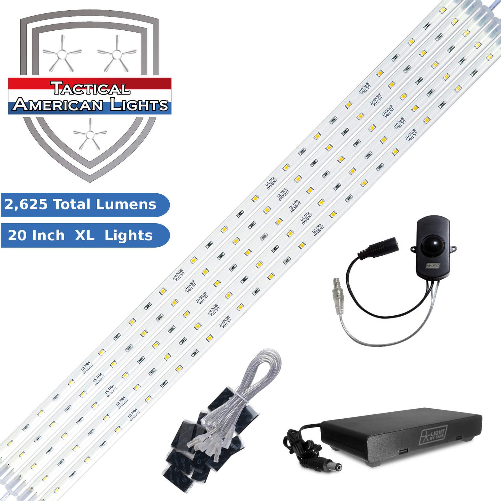 Liberty Revolution-24 Gun Safe LED Light Kit, Auto on/off, Battery